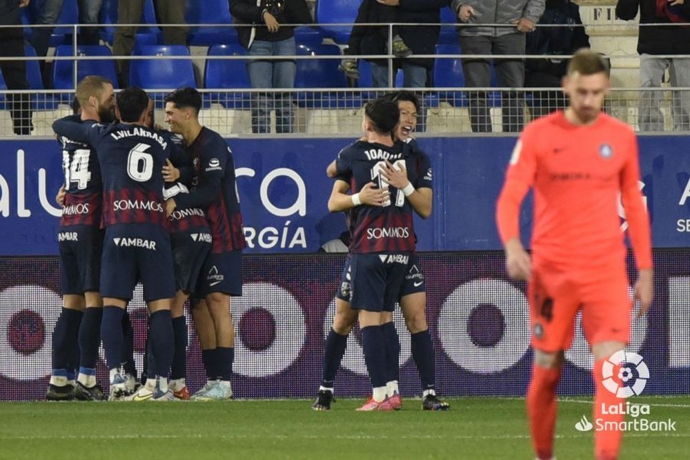 Victoria por la mínima de la SD Huesca sobre el Andorra. LaLiga