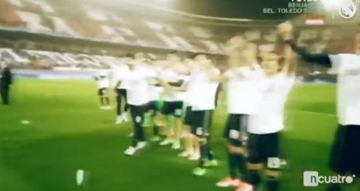 Des supporters de l'Atlético ont lancé des bouteilles pendant la célébration du Real Madrid