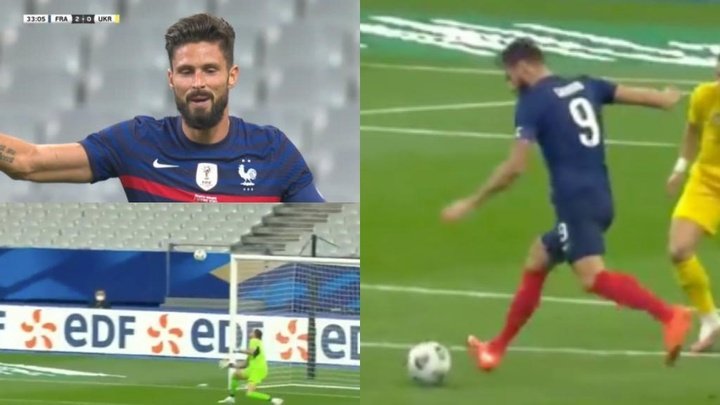 Doblete histórico de Giroud: apenas Henry marcou mais gols pela França!