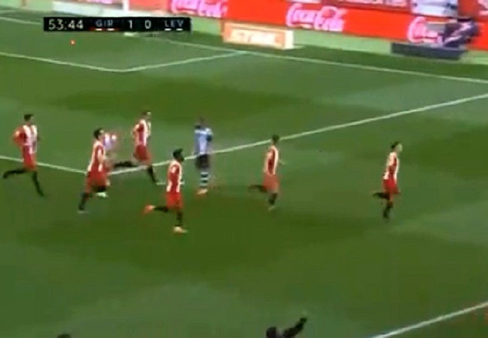 Granell powered home from range to open the scoring. Screenshot/beINLaLiga