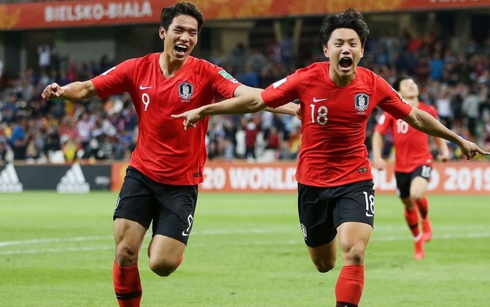 Corea del Sur está en semifinales del Mundial Sub 20. Twitter/TheKFA