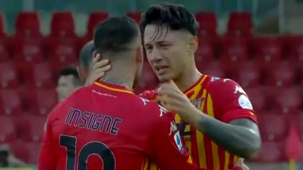 Roberto Insigne Jogador Benevento Durante Partida Campeonato