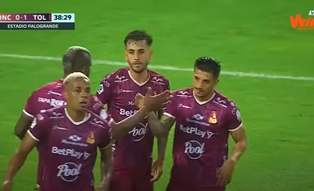Deportes Tolima ganó su partido. Captura/WinSports+
