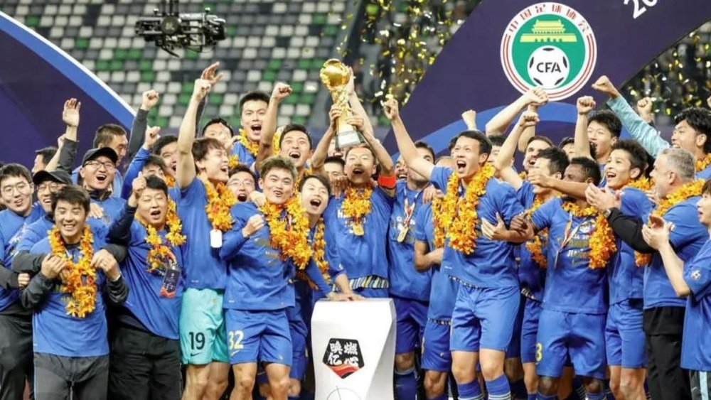 El Jiangsu Suning es el nuevo campeón de la Superliga China. AFP
