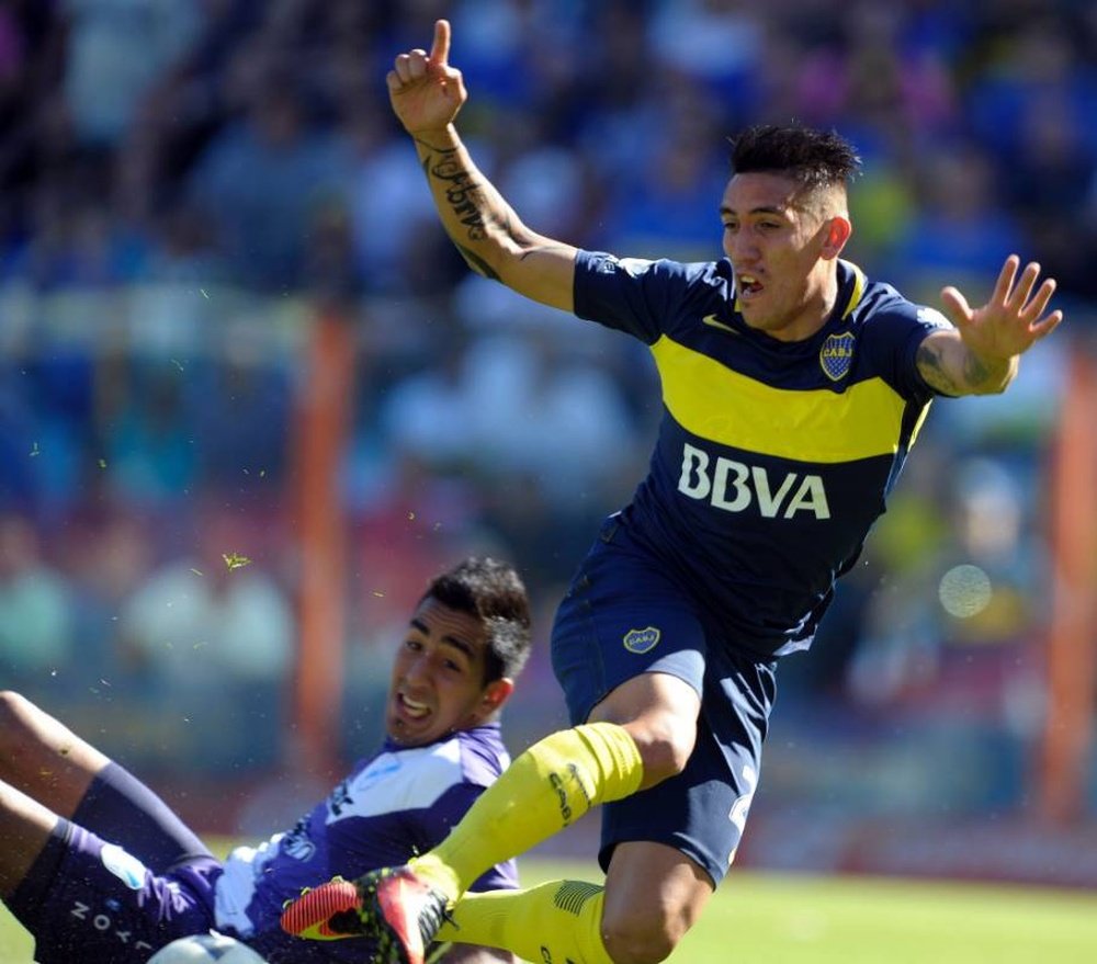 El extremo argentino tiene decidido jugar en Boca Juniors. AFP/Archivo