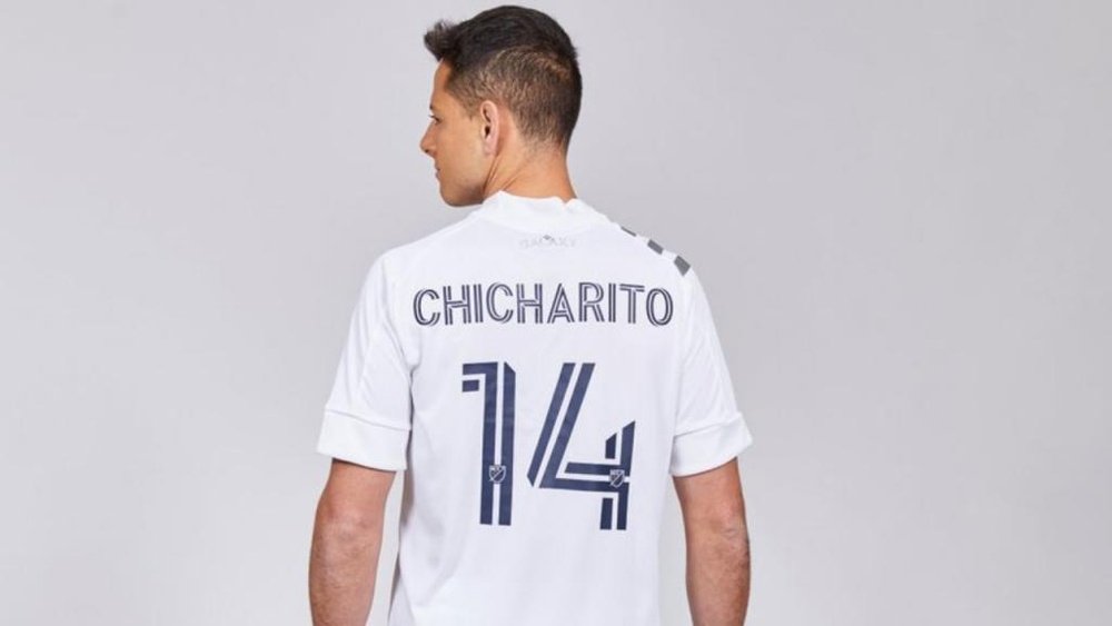 Chicharito se despidió del Sevilla y ya sueña en la MLS. Twitter/LaGalaxy