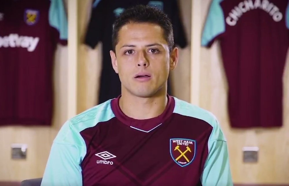Hernandez netted his first goals for his new club. Twitter/WestHamUtd