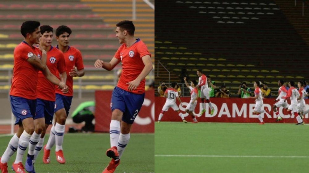 Chile y Perú solventaron sus compromisos y pasan a la ronda final del torneo. Twitter/sub17Peru2019