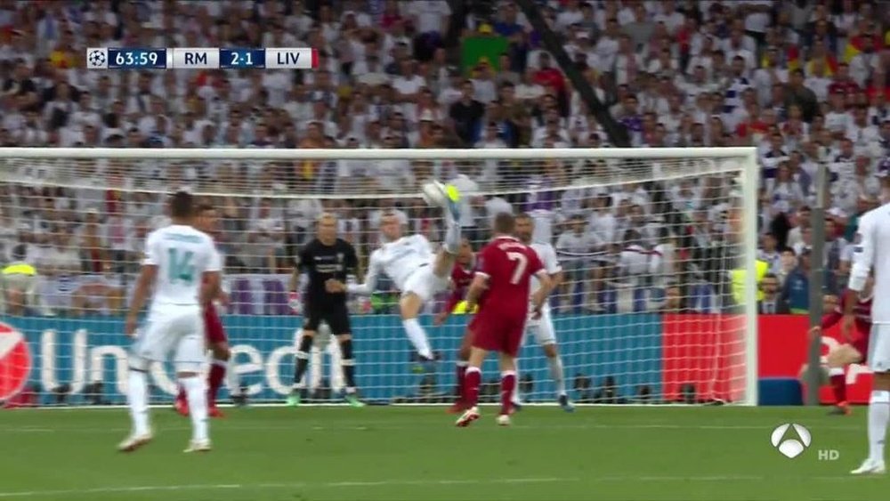 Bale scored Madrid's second goal. Twitter