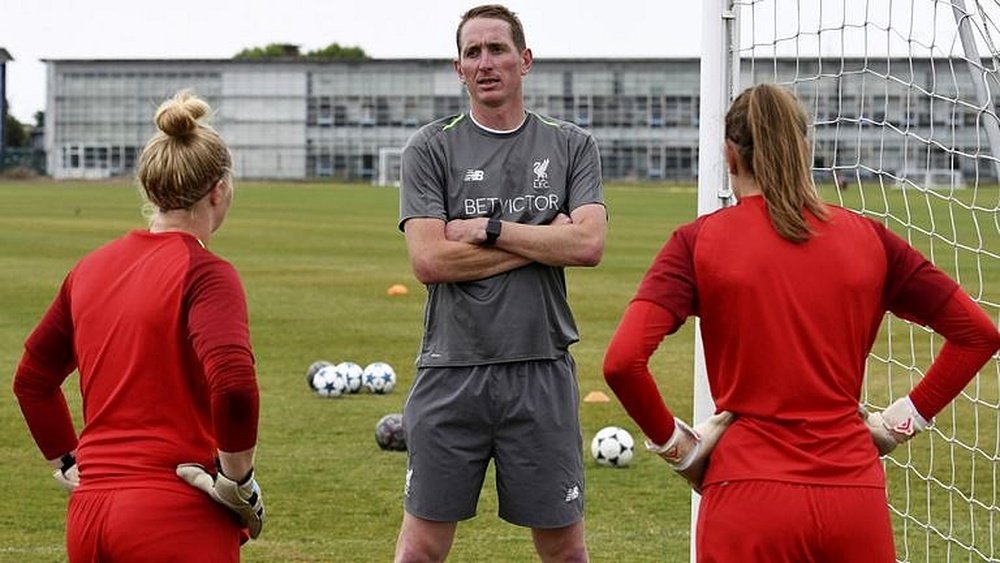 Chris Kirkland joined the Liverpool Women coaching team earlier this month. Twitter/LiverpoolWomenFC