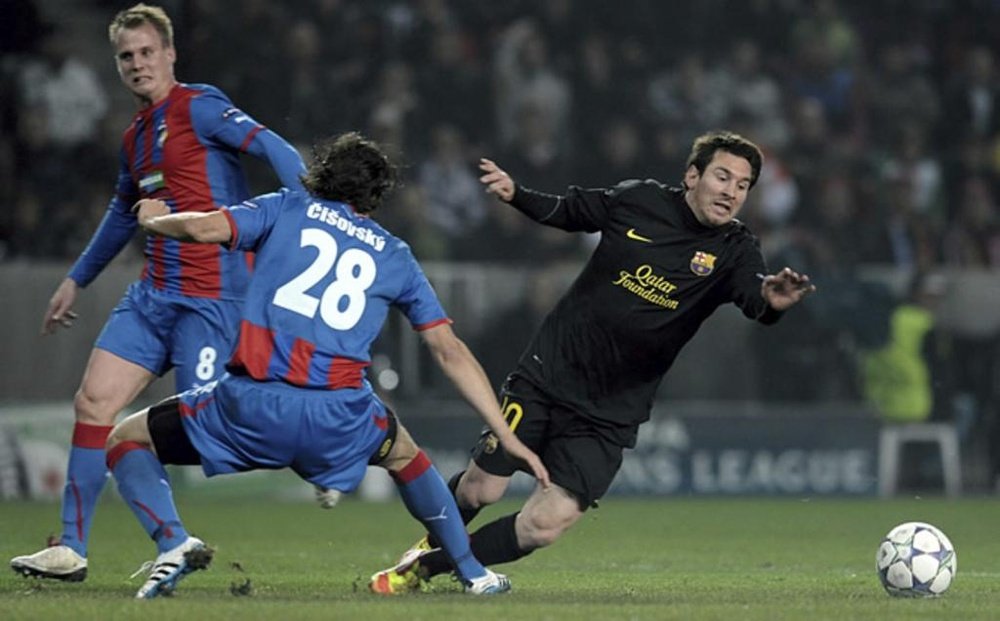 Messi marcou três gols em sua única visita a República Tcheca. EFE