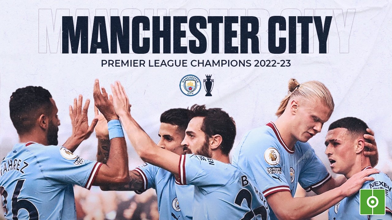 Man City Premier League Champions 2022/2023 