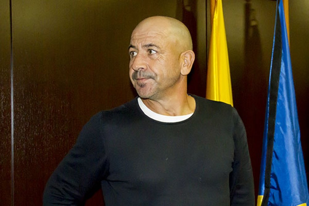 Claudio Barragan en su presentación como entrenador del Cádiz