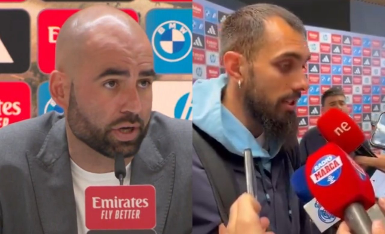 Giráldez e Iglesias, contentos con el partido del Celta. Capturas/LaLiga-RadioMarca