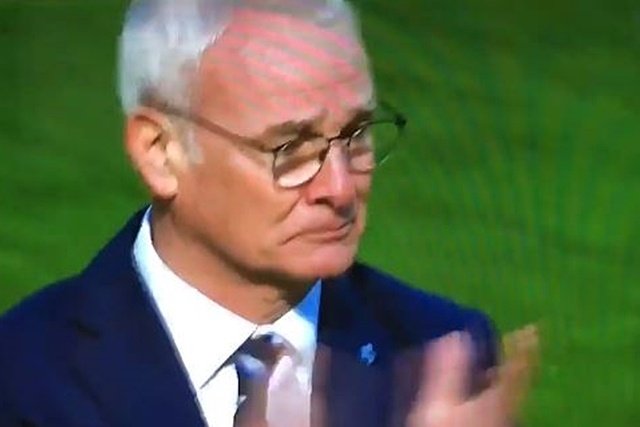 Claudio Ranieri llora a la conclusión del Sunderland-Leicester. BeIn