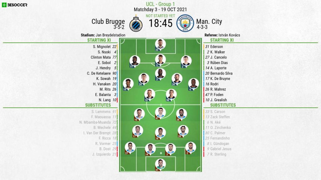 Club Brugge v Man City - as it happened
