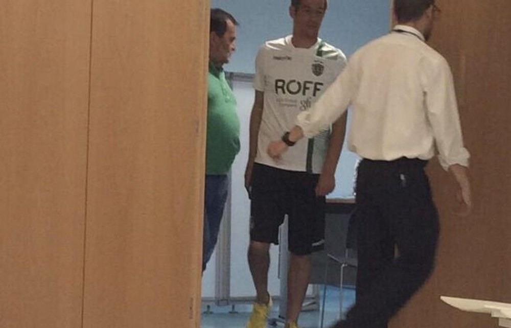 Coentrao, en las oficinas del Sporting de Lisboa. GianlucaDiMarzio