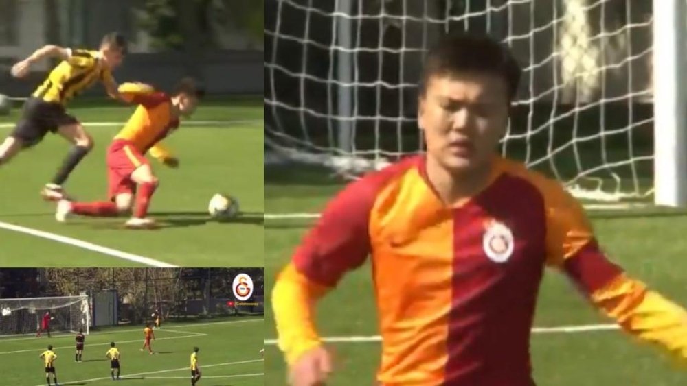 Le dieron un penalti que no fue, e hizo justicia. YouTube/Galatasaray