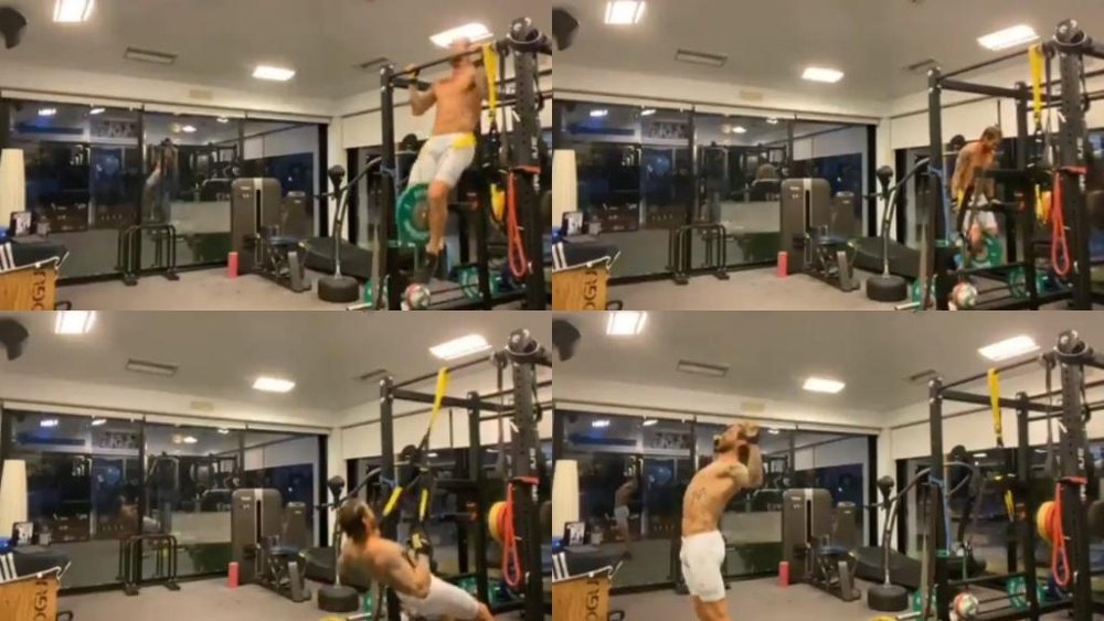 Sergio Ramos mostrou seu trabalho intenso na academia durante a Páscoa. Instagram/sergioramos