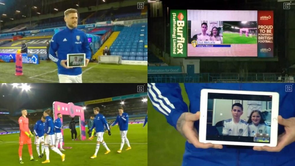 A great gesture from Leeds. Screenshot/DAZN