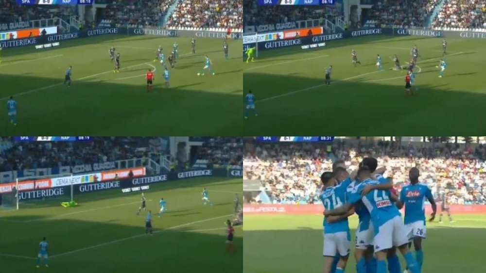 Milik put Napoli in front with a goal out of nothing. beINSports