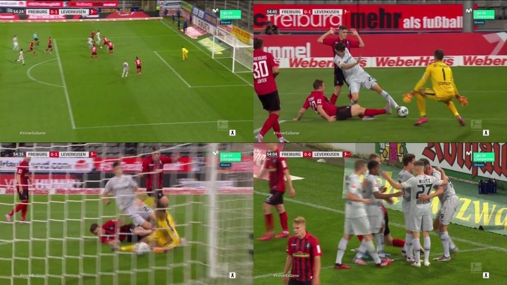 Havertz scored for Leverkusen, but got injured in the process. Movistar+