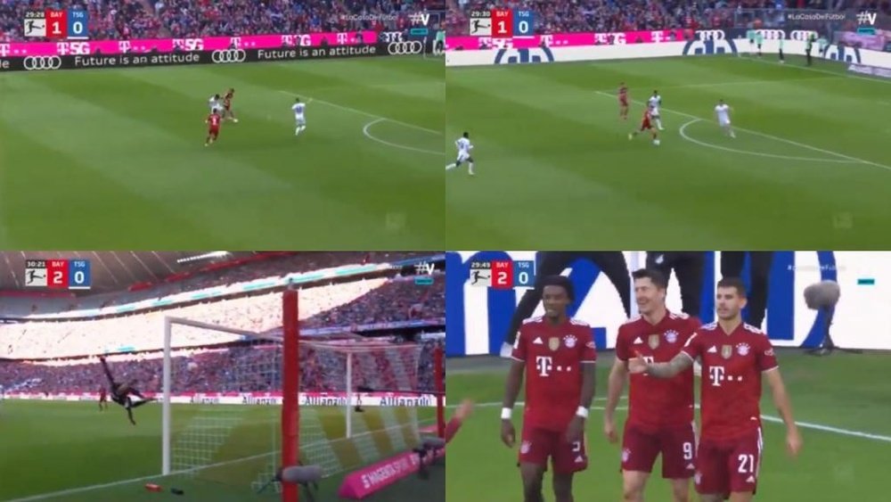 Bayern made it 2-0 with a terrific counter. Screenshot/Vamos