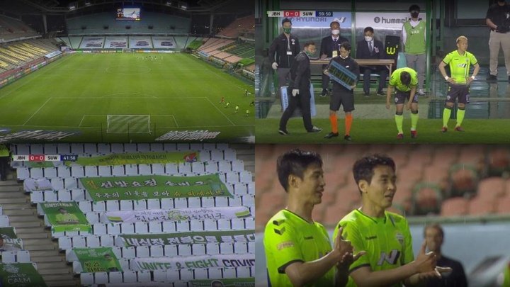 Futebol coreano volta com a 'nova normalidade'