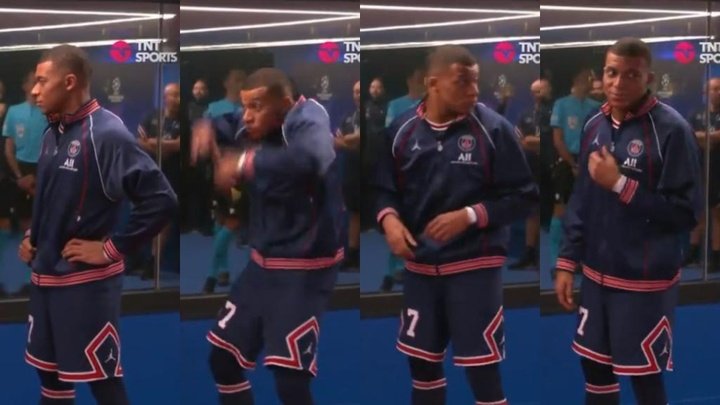 Mbappe's scare in the dressing room tunnel is already viral
