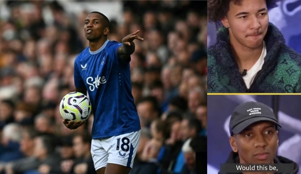 Ashley Young could face his son Tyler in the EFL Cup. AFP/Screenshot/BBC