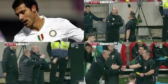 El mítico ex jugador del Inter de Milán fue expulsado la semana pasada en Copa de Hungría contra el Debreceni y le negó el saludo al árbitro en una falta de respeto que podría acarrearle una dura sanción.