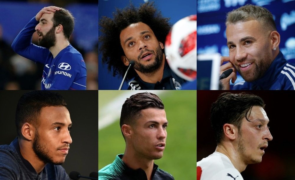 Higuaín, Marcelo, Otamendi, Tolisso, CR7 y Özil se devaluaron. EFE/AFP