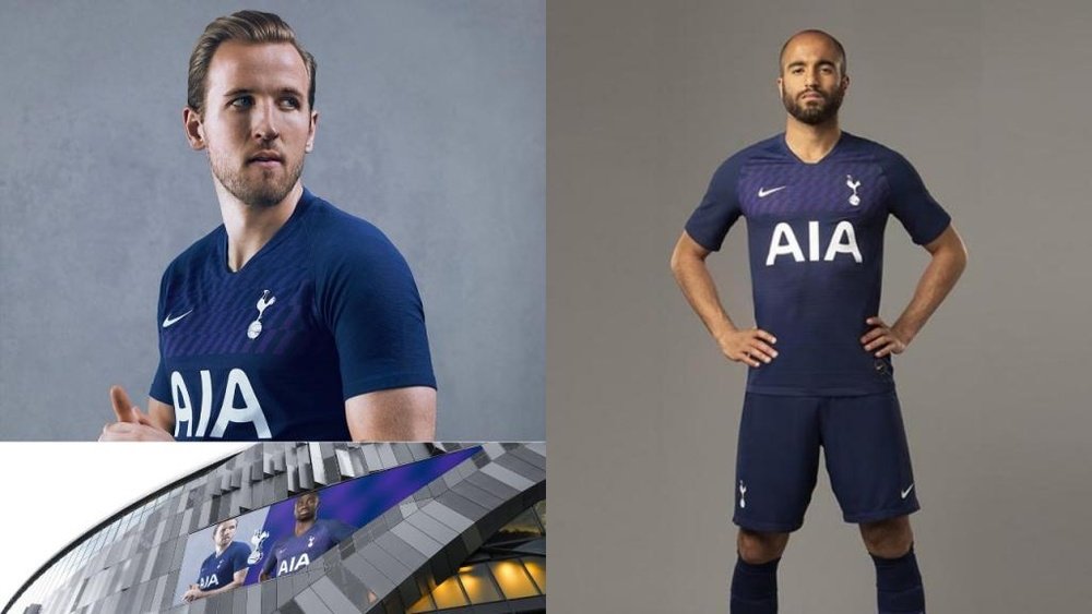 Le nouveau maillot extérieur de Tottenham. Twitter/SpursOfficial