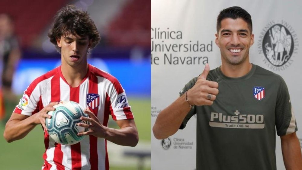 João Félix e Luis Suárez, uma dupla inesperada. EFE