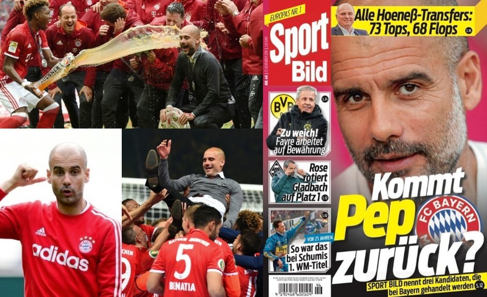 La presse italienne envoie Guardiola au Bayern. EFE/AFP/SportBild