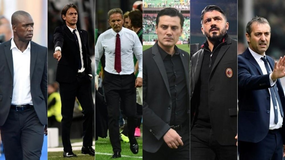 El Milan es una picadora de entrenadores. EFE/AFP/Archivo