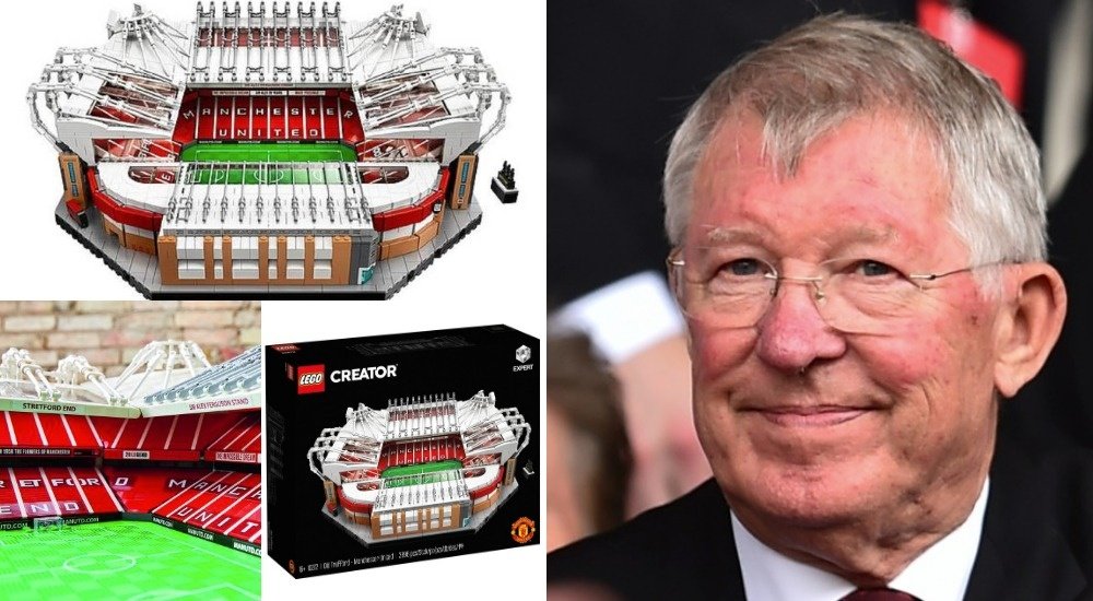 Ferguson quiso recrear Old Trafford en Lego. Lego/AFP