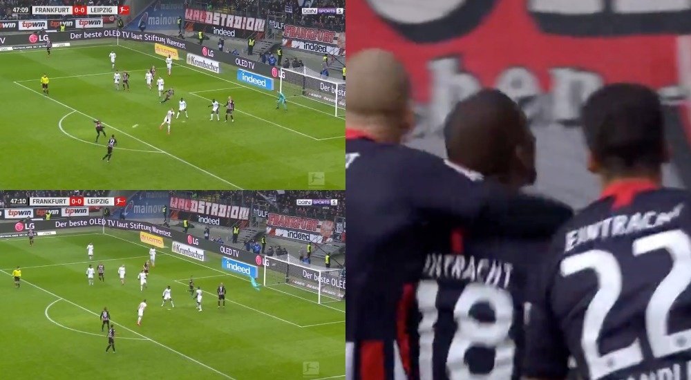Imágenes del golazo de Almamy Touré. Captura/BeINSports