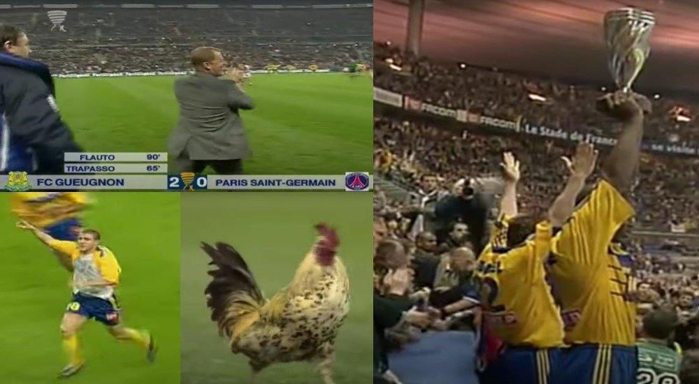 En 2000, Gueugnon a renversé le PSG pour remporter la Coupe de la Ligue. Captures/Youtube