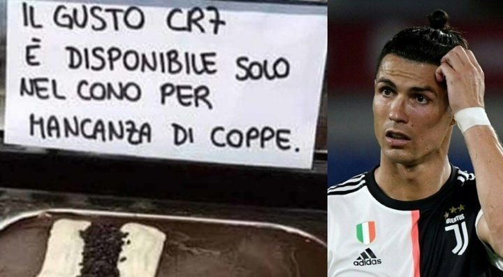 Un marchand de glaces de Naples se moque de Cristiano Ronaldo