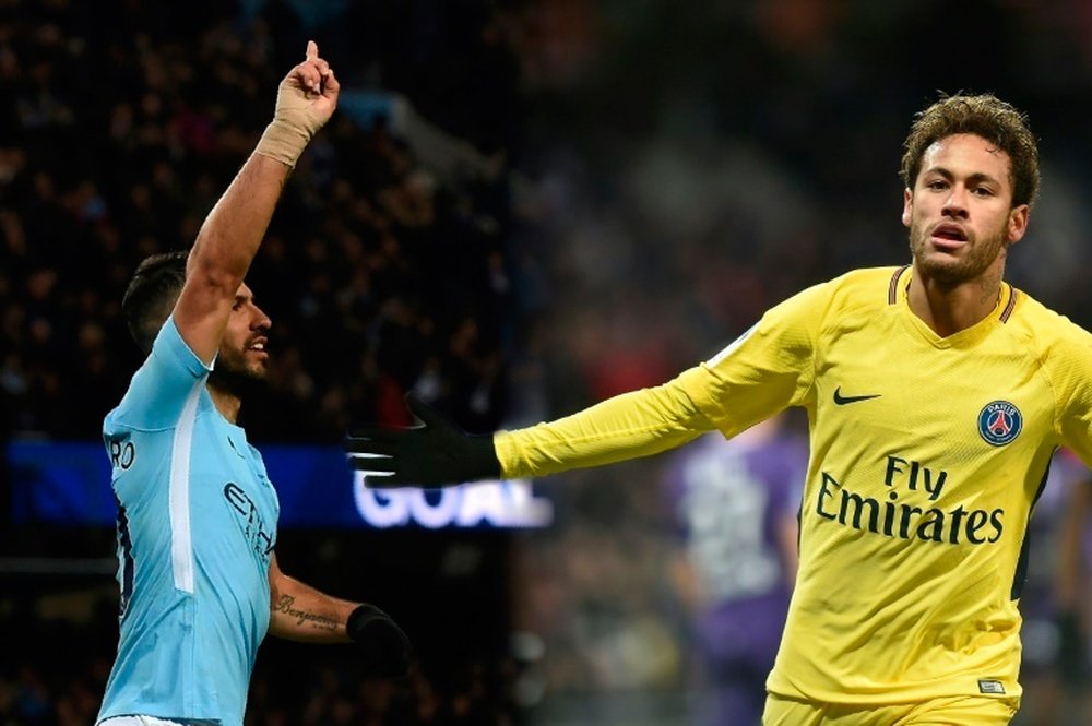 Agüero y Neymar fueron protagonistas este sábado. BeSoccer/AFP