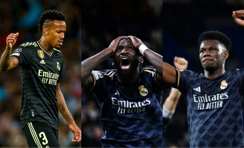 La posición de central en el Real Madrid. EFE/AFP