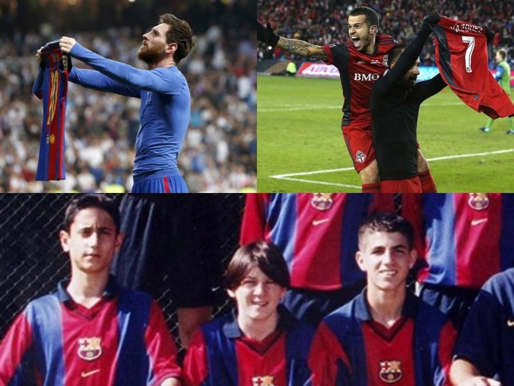 Collage con Víctor Vázquez y Leo Messi. EFE/AFP/Agencias