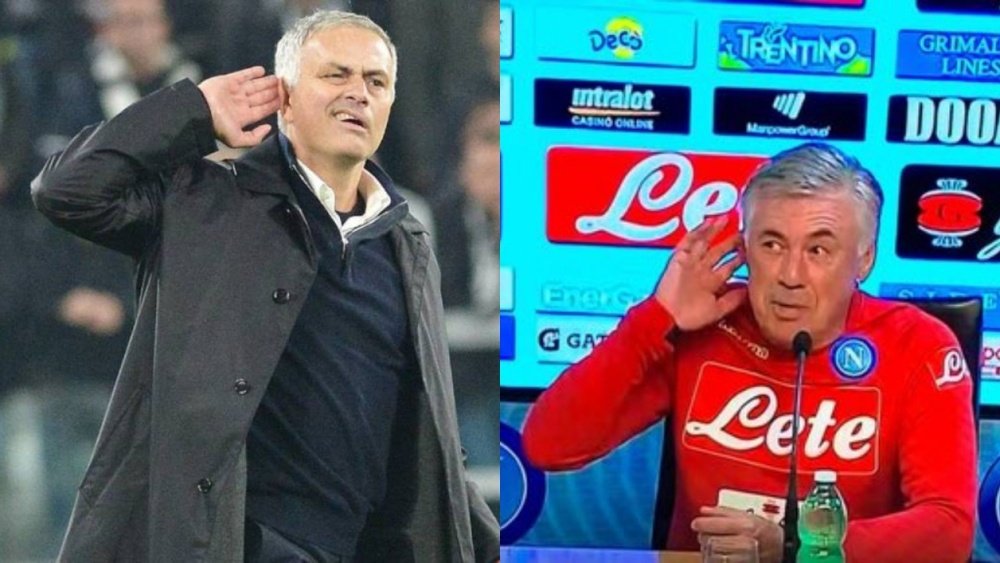 Ancelotti défend Mourinho. Capture/Mediaset