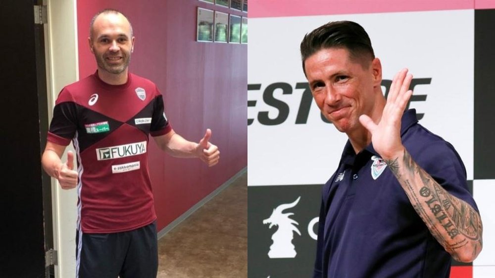 Iniesta and Torres were reunited as they faced each other in Japan. BeSoccer