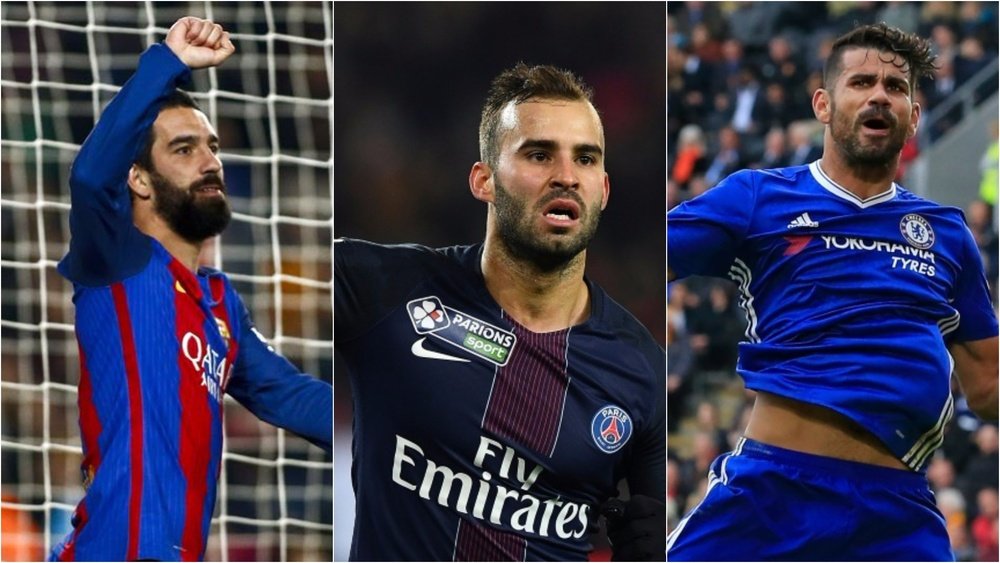 Arda Turan, Diego Costa et Jesé cherchent une nouvelle équipe. BeSoccer