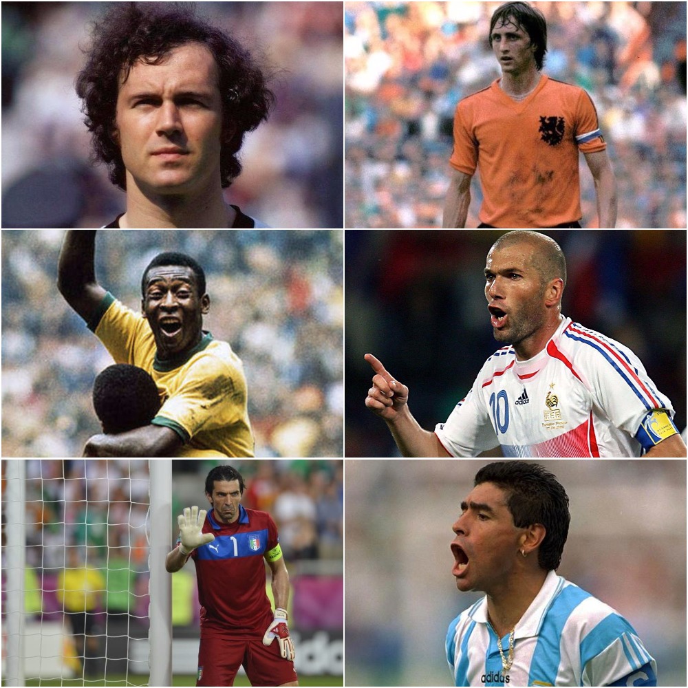 X \ ESPN Fútbol Argentina على X: Beckenbauer, Messi, Buffon, Cristiano,  Cruyff, Zidane, Ronaldinho, Maradona y Pelé en la misma mesa. ¿Falta  alguien? ¿Quién?