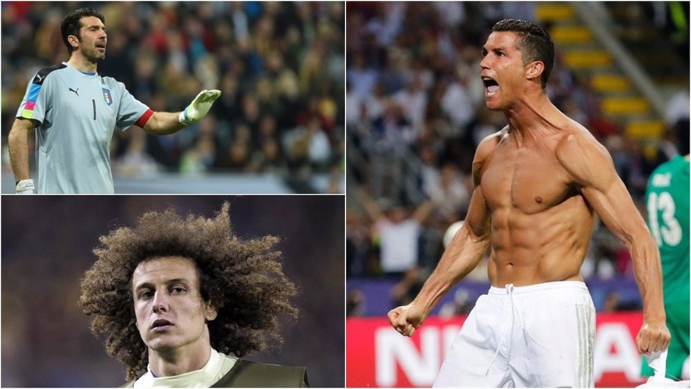 Buffon, David Luiz y Cristiano appear in the list. BeSoccer