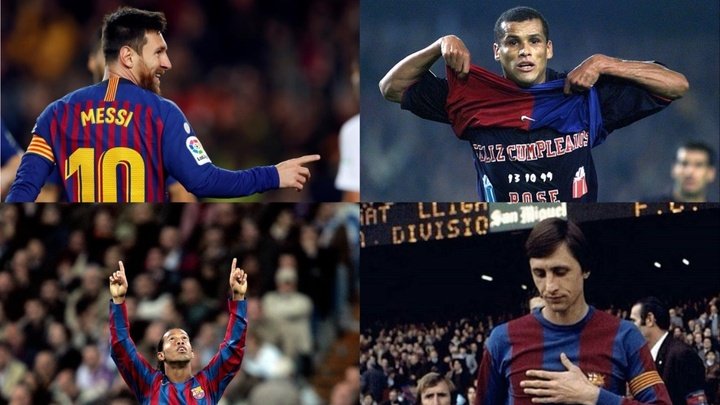 El Barça y un premio al mejor gol en el Camp Nou: Cruyff, Ronaldinho, Messi y Rivaldo, los elegidos