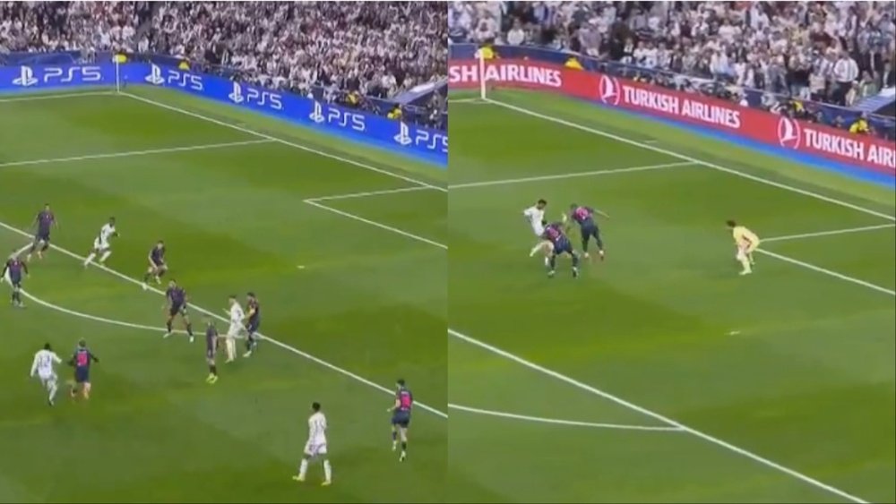 El Madrid remontó el partido en 2 minutos. Captura/MovistarLigadeCampeones